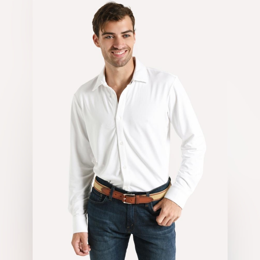 Mizzen + Main Parker Dress Shirt Large Trim